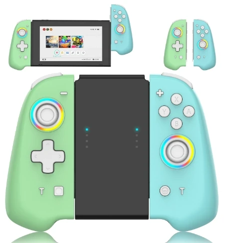 Private Model Popular Switch Joycon Controller Controller Accessories Colorful Lights Left Right Controllers Wake-Up Function