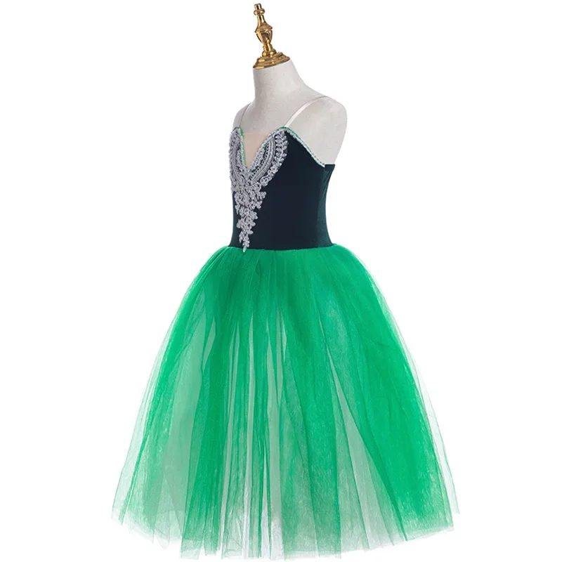 Vestido Tutu Ballet Profissional para Meninas, Giselle Adulo, Saia de Malha Feminina, Manga Curta Puff, Crianças Dança Ginástica Collant Trajes