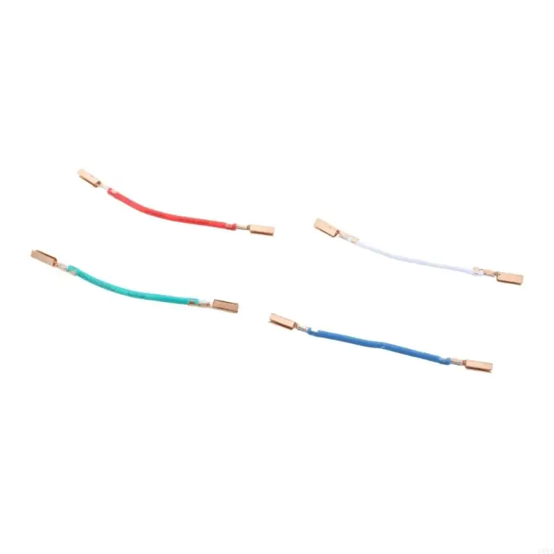 15YA 4Pcs/set Phonograph Cartridge Connecting Cable Lines 4cm Length Turntable Headshell Wires