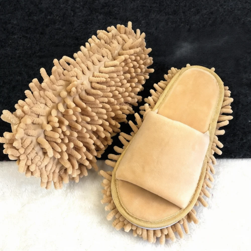 Washable Floor Mopping Slippers Comfortable Soft Home Indoor Shoes Non Slip Quiet Detachable Cleaning Tool For Daily Housework