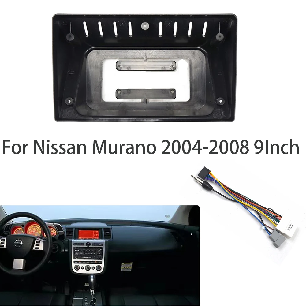 9 inch  Car Audio  Big Screen For Nissan Murano 2004-2008  Head Unit Dash Fascia Panel Frame Kit