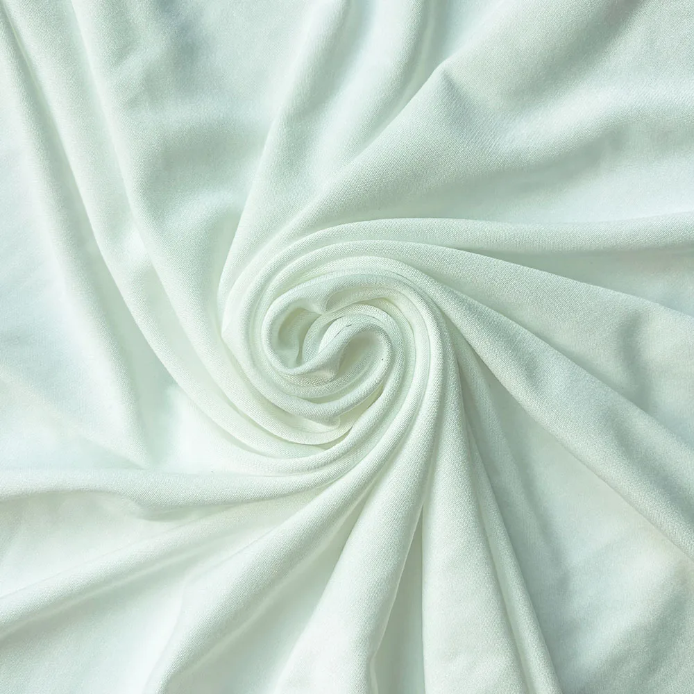 50x165cm cor sólida 4 vias estiramento jérsei tecido para diy costura vestido têxtil roupas esportivas camiseta lenço de cabeça e decoração de casa