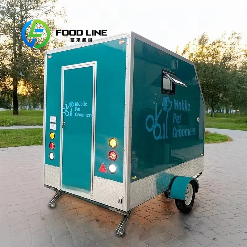 Mobile Dog Wash Trailer Complete Setup For Pet Bathing Drying Brushing And Grooming Service In Any Location