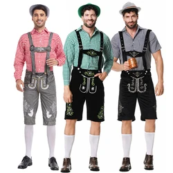 NEW Guy Carnival Oktoberfest Traditional Costume Alps National Tavern Faux Leather Cosplay Fancy Party Dress Halloween