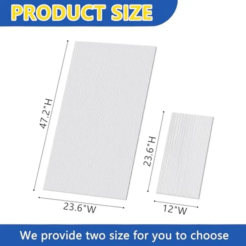 14 Pieces Clear Polycarbonate Roof Panels 4' x 2' x 0.32'' Twin-Wall Greenhouse Sheets Highly Durable Weatherproof Covers Plants