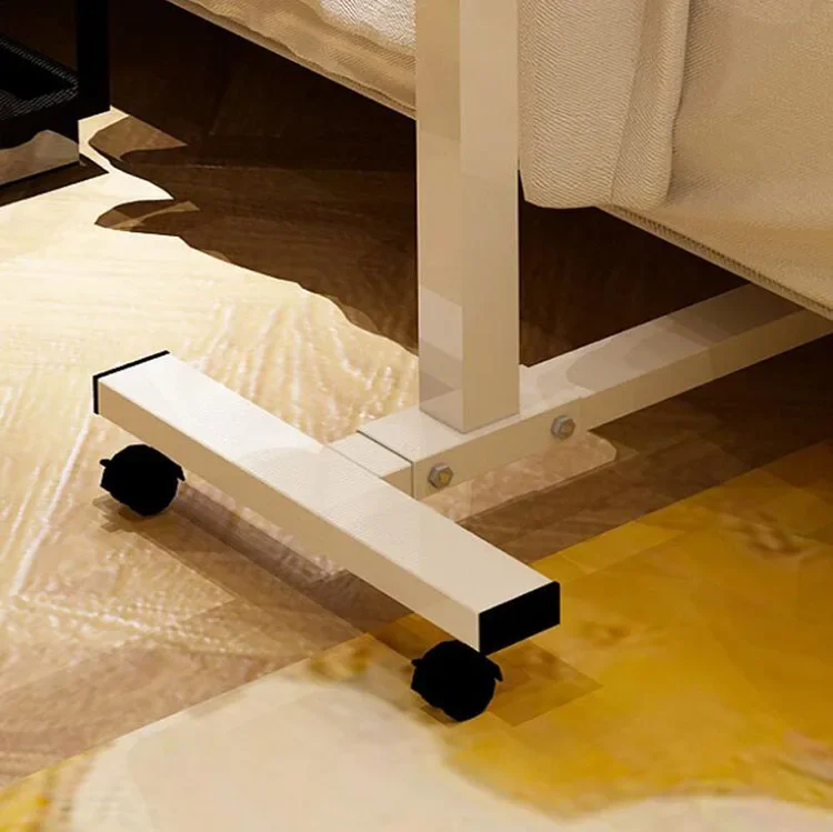 Adjustable Laptop Table with Wheel Rotate Standing Notebook Computer Table Lifting