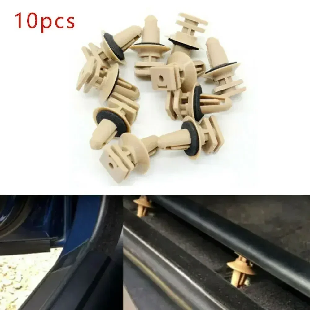 

10x Car Interior Plastic Clips Trims On Sill Door Entrance Clips For BMW PA66 Plastic Clips 51477117532 Interior Accessories