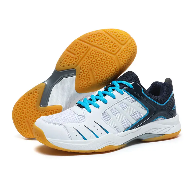 Men's badminton trainers Breathable non-slip soles Women's tennis shoes Table tennis shoes with swivel buckle