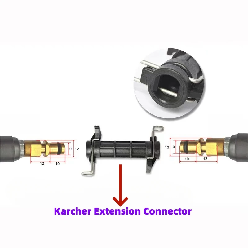Imagem -05 - Mangueira de Máquina de Lavar Carro o Karcher K2k3k4k5k6k7 Series Tubulação de Água Limpeza de Jardim de Alta Pressã