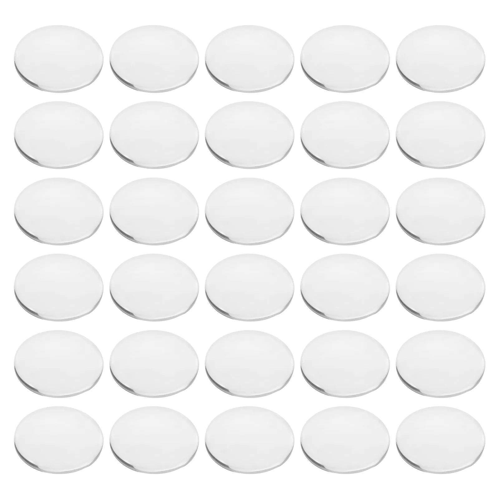 

50Pcs Glass Dome Cabochons Clear Transparent Round Flat Back for DIY Jewelry Photo Pendants Tiles 35mm Blanks Bezel Cabochons