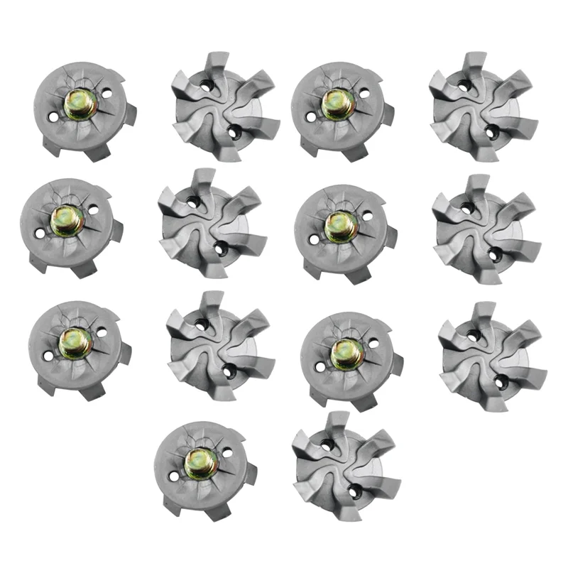 14 stuks Golf Spikes Pins Turn Fast Twist Schoen Spikes Vervanging Set Ultra Dunne Schoenplaten Pins Golf Spikes