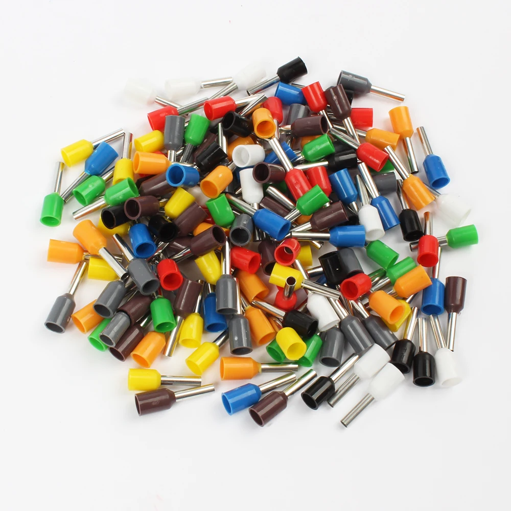 DIANQI E1508 terminali isolanti per tubi 1.5 mm2 100 pz/pacco connettore per cavi connettore terminale a crimpare isolante E-
