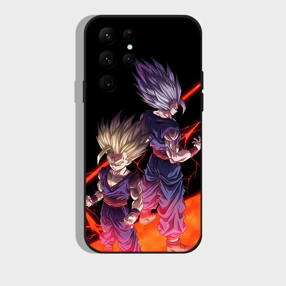 Anime D-DragonS Goku B-BallS Phone Case For Samsung S24,S22 Ultra,S20,S30 plus,S22 plus,S23,S30 ultra 5G Silicone Cover