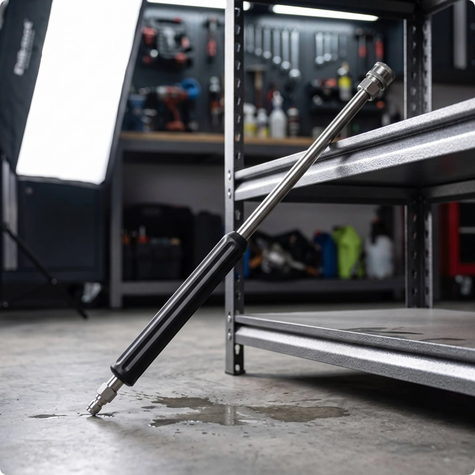 Pressure Washer Wand with Quick Connect Stainless Extension Wand Non Slip Grip Sleeve Profesional High-pressure Cleaning for Car