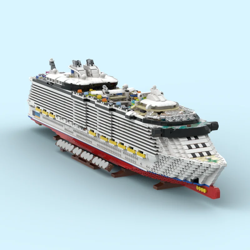 6646 قطعة Moc واحة البحار الفاخرة سفينة سياحية نموذج لتقوم بها بنفسك التعليمية اللبنات المحيط الإبحار لعبة
