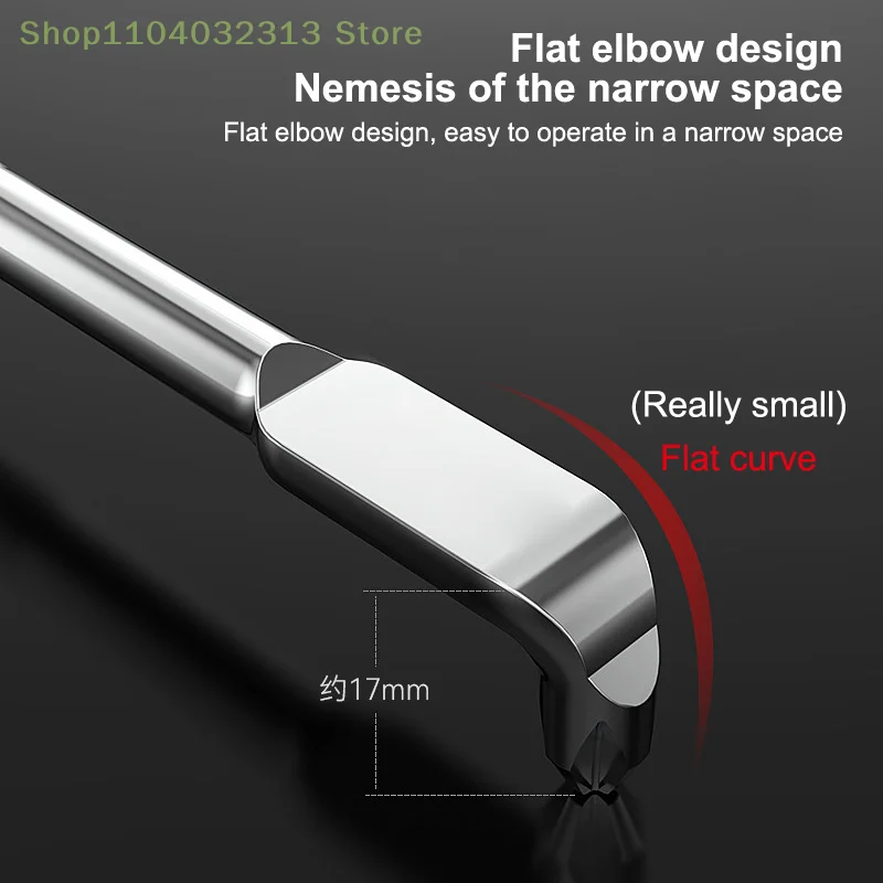 High Torque L/S-Shaped Double Head Screwdriver Mini Small Cross High Hardness Screwdriver for Precision Electronics