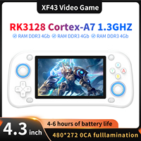 XF43 Retro Handheld Video Game Console Open Source System 4.3 Inch IPS Screen Portable Pocket Video Player 128GB Games Kid Gift