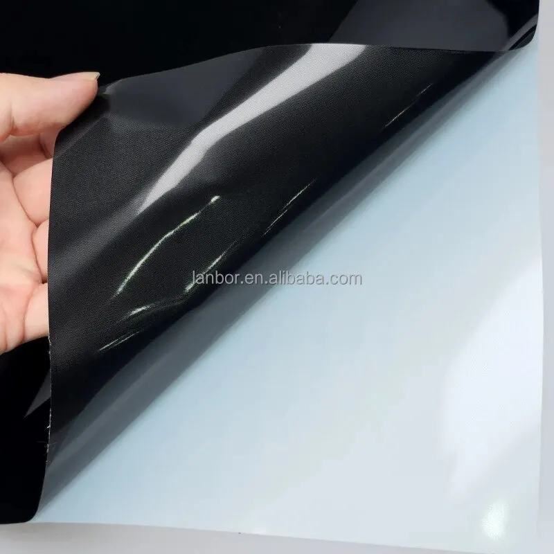 Hoogste kwaliteit glanzend zwart vinyl wrap film glanzend zwart wrapping film helder zwart vinyl wrap 8.5mil kleur Ppf