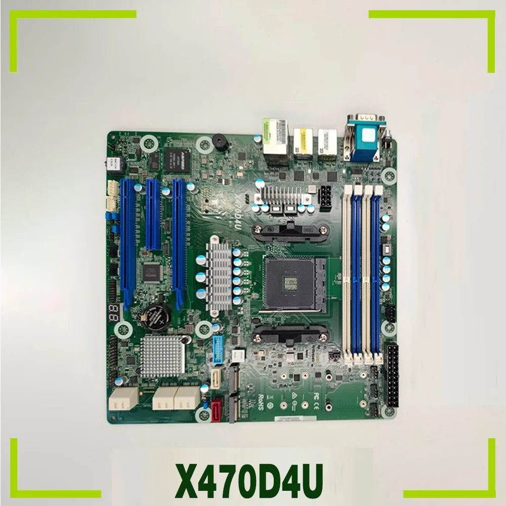 

X470D4U For ASRock Server Motherboard Supports 3/4/5000 Series AM4 IPMI