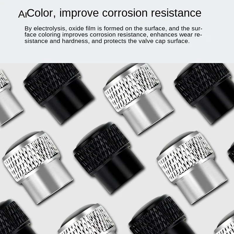 4PCS/Set High Quality Car Aluminum Alloy Wheel Hub Valve Core Cover Universal For RS Car Trucks Bicycles Motorcycles Accessories