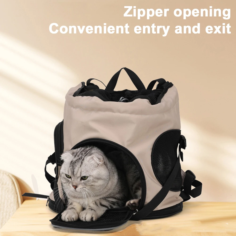 Lightweight Pet Bag Go Out Portable Cat Dog Bag Large Capacity Pet Backpack Breathable Out Puppy Backpack Adjustable Strap