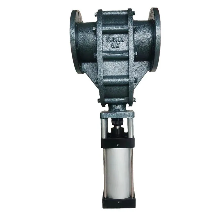 

Z644TC-10C Pneumatic ceramic double gate valve with ash discharge cut-off and sliding functions