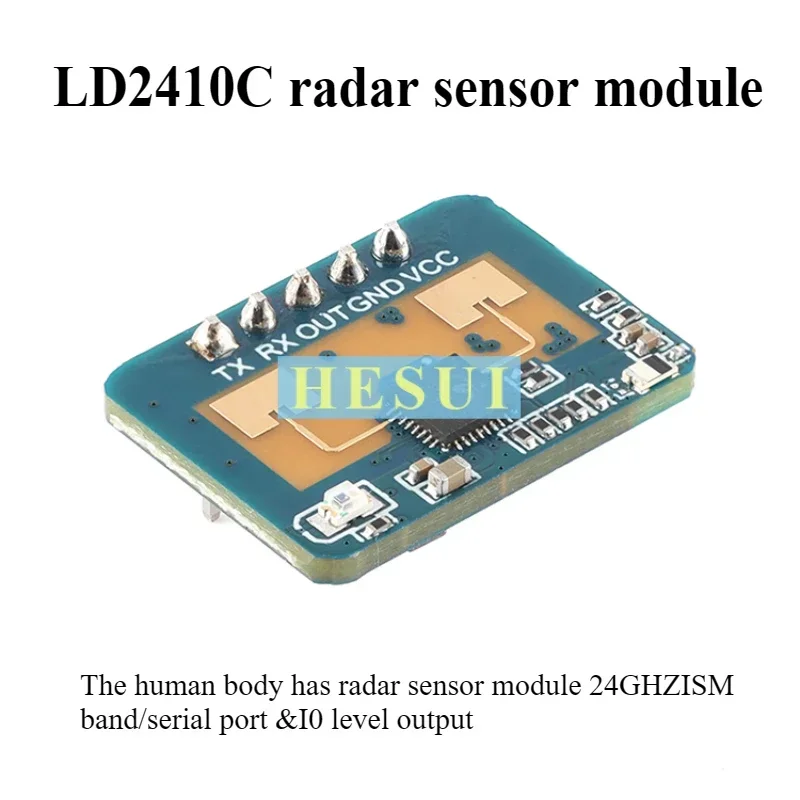 Original LD2410C body presence sensor millimeter wave radar sensor module heartbeat detection non-contact