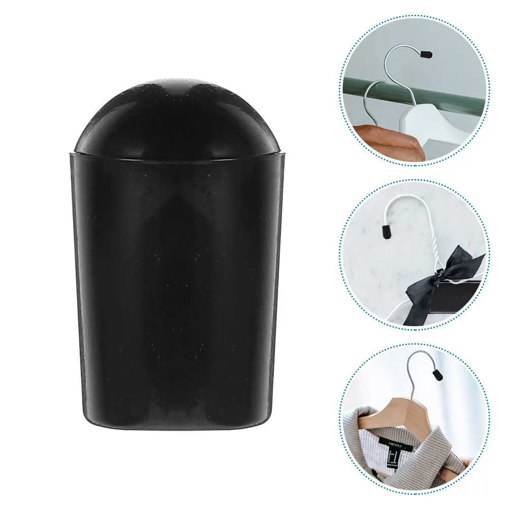 

50Pcs PVC Rubber Tips Wire Hangers Metal Tubing Screw Caps Easy Install Closet Storage Rubber End Cap Hanger Tube Cap