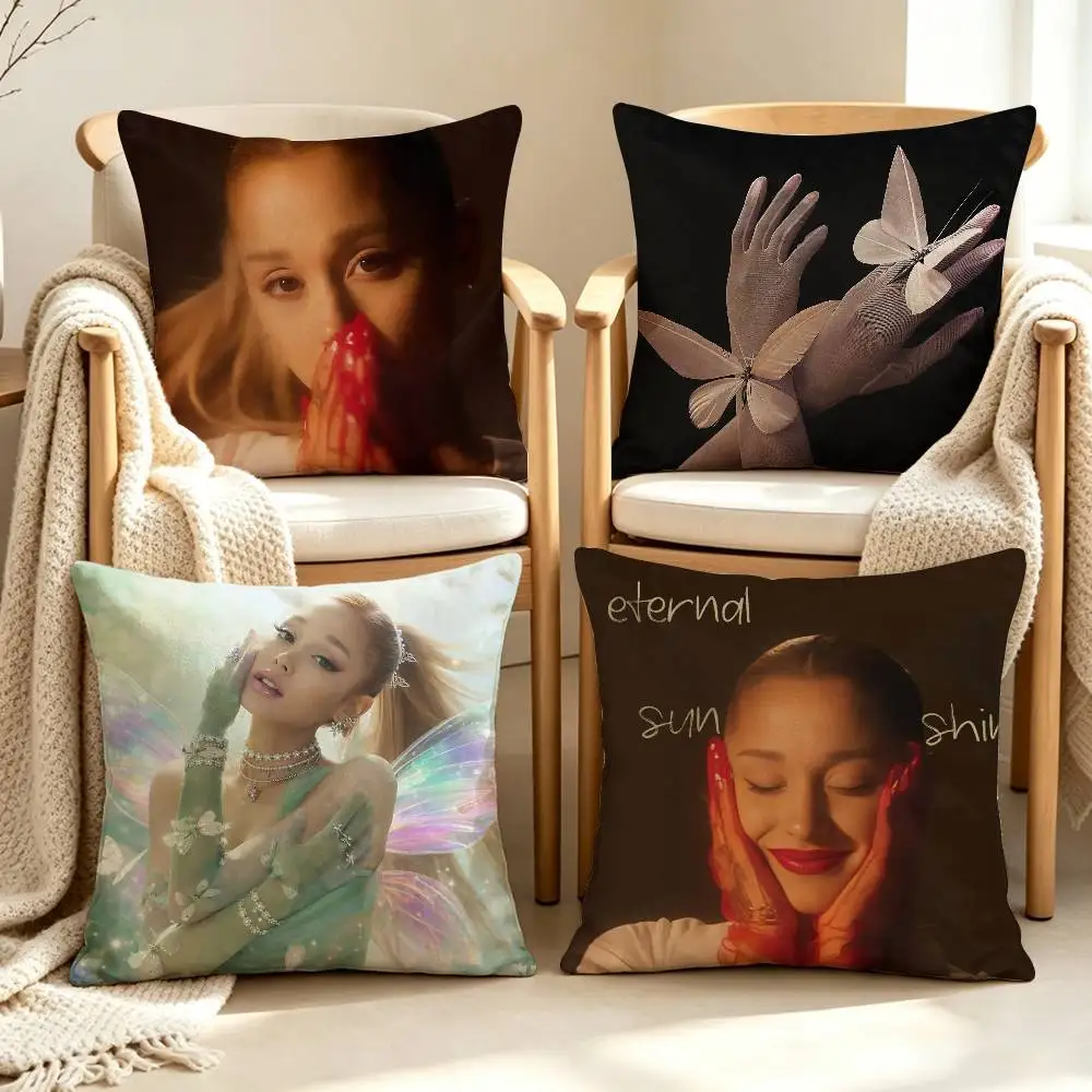 Beautiful Angel Singer A-Ariana Grande Customizable Square Cushion Cover Double Sided Print Pillow Case