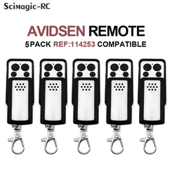 5pcs AVIDSEN 114253 104250 104700 Rolling Code 433MHz 433.92mhz Garage Door Remote Control Gate Controller Newest