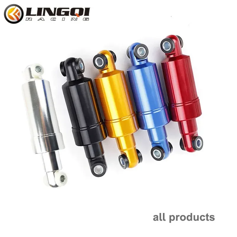 LINGQI RACING Electric Scooter 125mm CNC Shock Damper Motorcycle Suspension Spring Front Rear Wheel Shocks Absorber MTB Moto