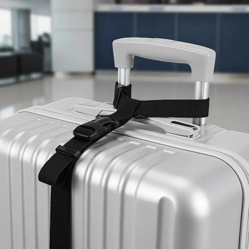 Telescopic Heavy Duty Luggage Strap Elastic Adjustable Non-Slip Suitcase Belt for Travel Camping Baggage Fastening Use
