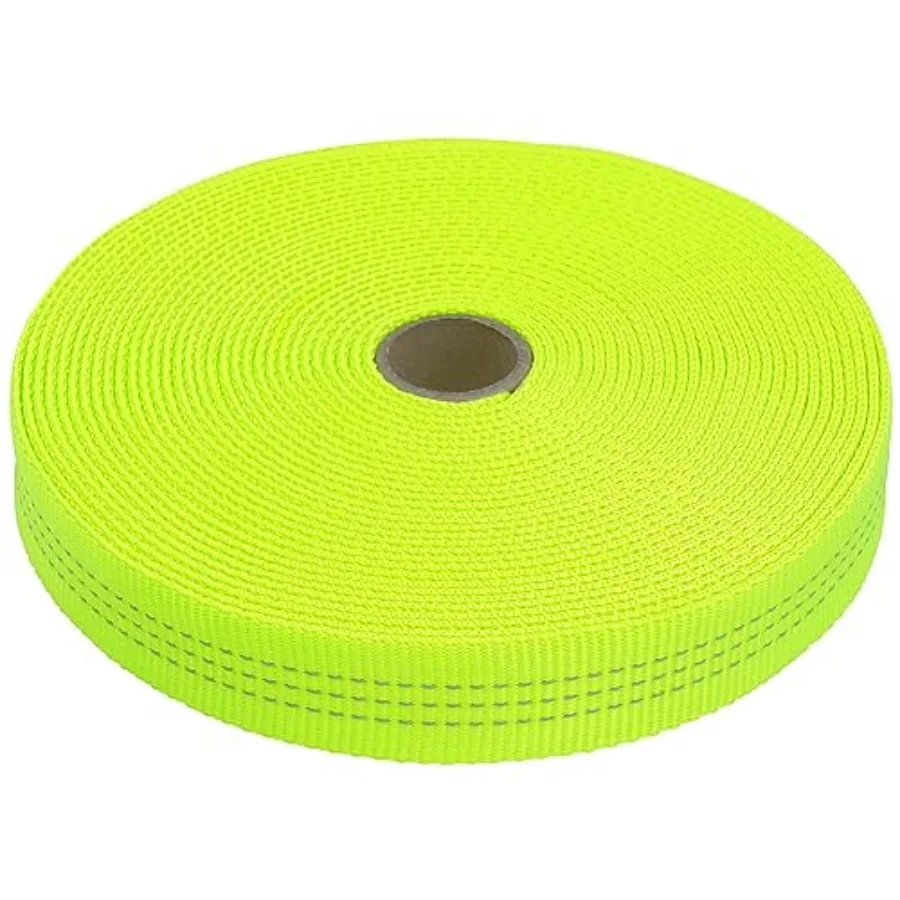 

1 inch Nylon Tubular Webbing Tape CE UIAA Certified 4000lb Heavy Duty for Climbing Rescue Rope Works Survival Outdoor General P