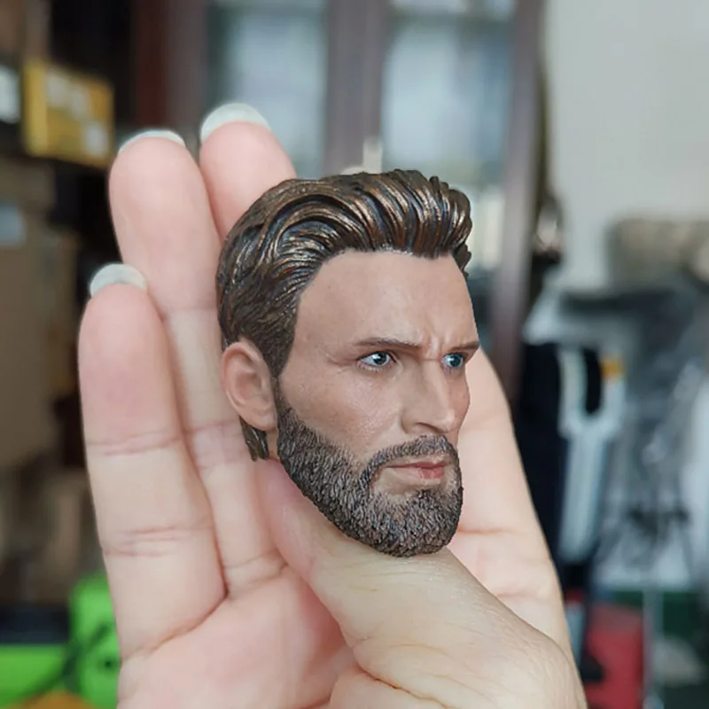 ZCTOYS T-05 1/6 군인 남성 헤드 조각품, 수염 남성 헤드 조각 모델, 12인치 군인 액션 피규어 바디 인형에 적합