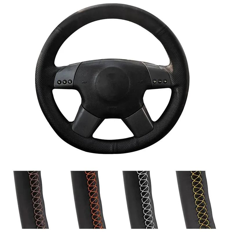 DIY Customized Car Steering Wheel Cover For Opel Vectra C Signum Vauxhall Vectra Signum Holden Vectra Leather Steering Wrap