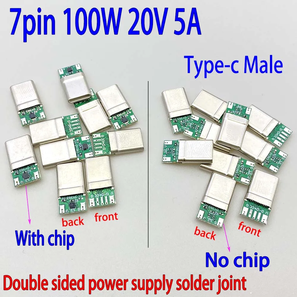 Złącze żeńskie TYPE-C 14P 16P 24Pin z modułem kabla danych, szybka ładowarka USB z przewodem i złącze PCB z podwójnymi rezystorami CC1/CC2