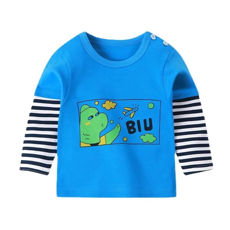 6Y Unisex Oversized T-shirt Infants Long Sleeve Boy Children's Clothing Toddler Girl Kids Clothes Teenager Roupa Infantil Menina