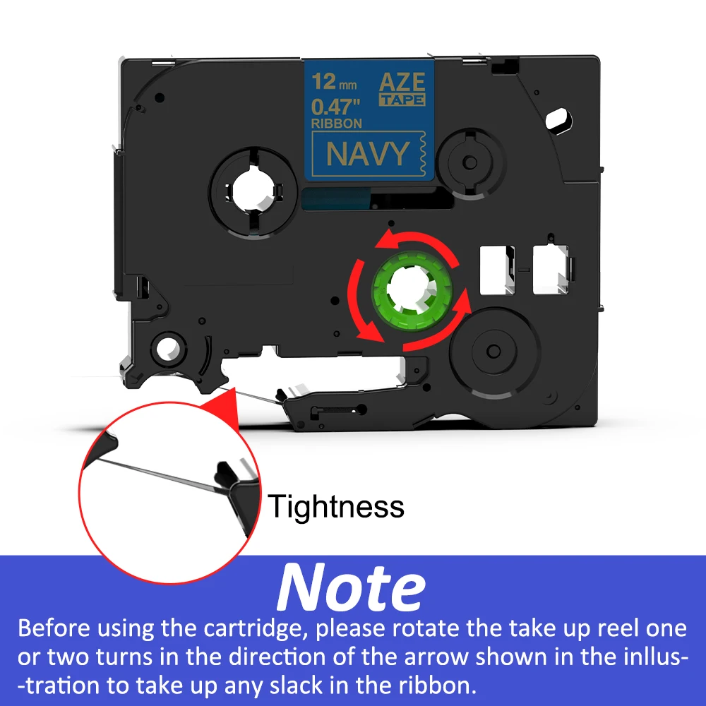 Satin Ribbon 12mm Compatible for Brother tze Label Tape P-touch Label Maker H110 E1000Pro Labeller TZe-R231 TZe-RN34 RE34 RE31