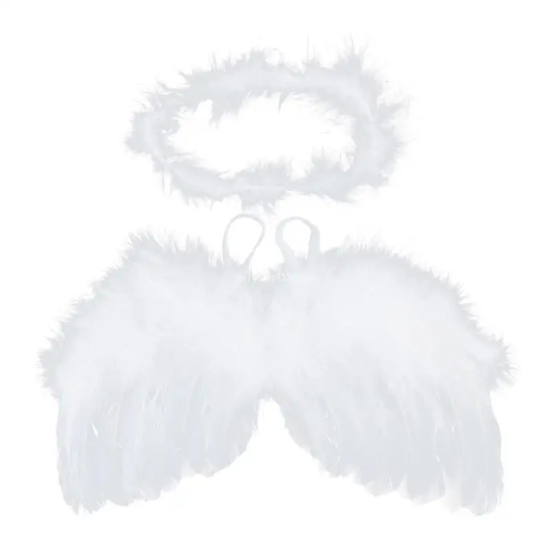 Newborn Photography Props Baby Fotografia Angel Wing Hair Band Headdress