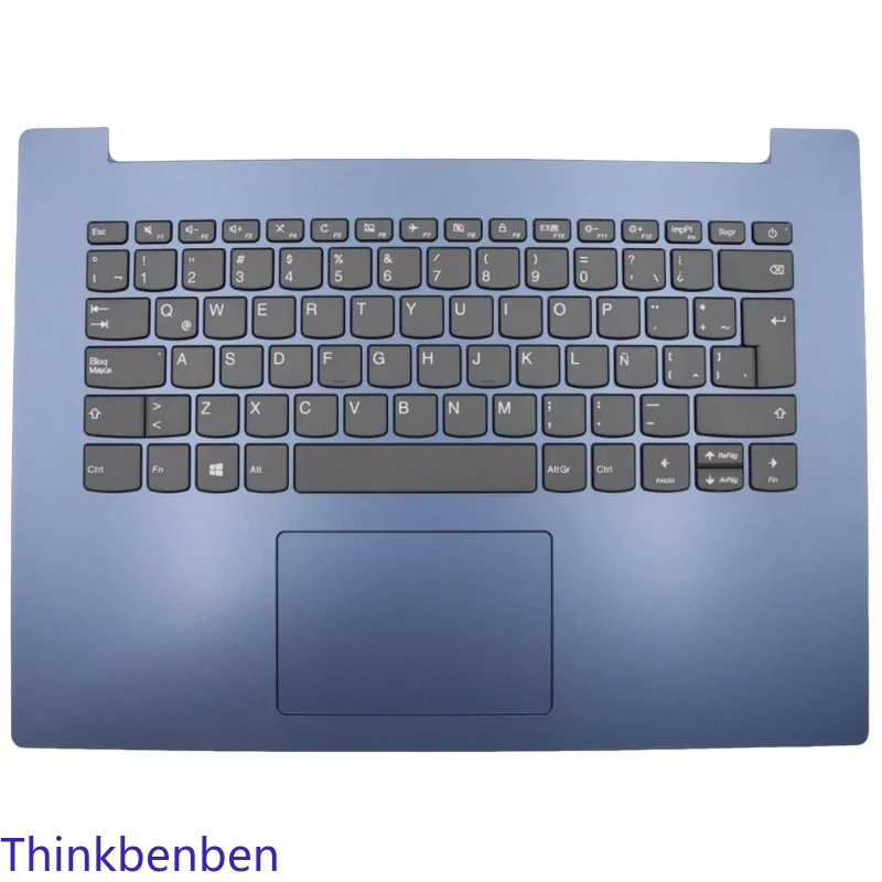 

LAS Latin Spanish Blue Keyboard Upper Case Palmrest Shell Cover For Lenovo Ideapad 330 14 14AST 14IKB 14IGM 5CB0R13826