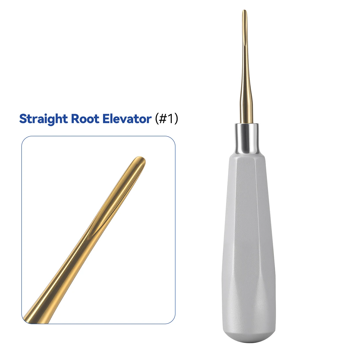 1Pc AZDENT Dental Aufzug Edelstahl Zahnarzt Chirurgische Instrument Zahn Extraktion Gerade Dreieckige Zähne Aufzug – Detail 7