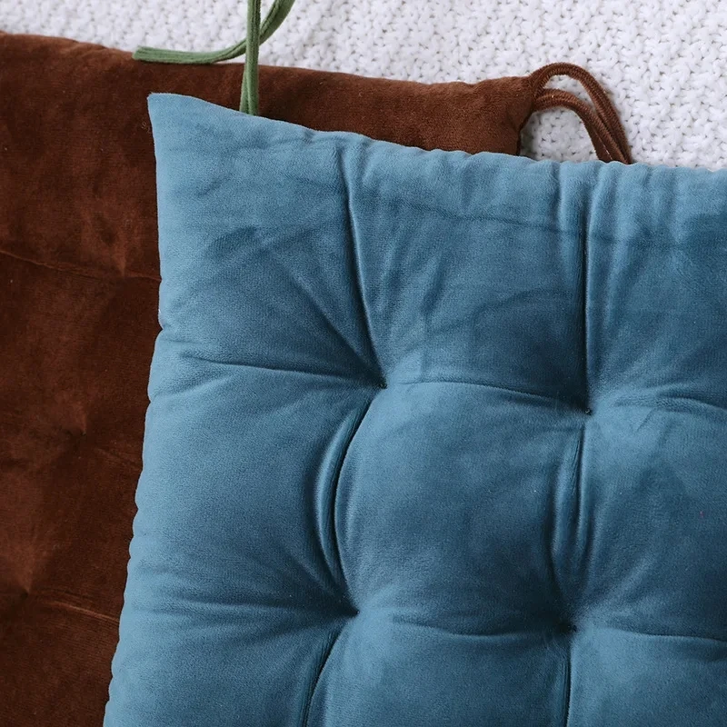 40x40 سنتيمتر وسادة مربعة كريستال المخملية بلون وسادة مقعد طالب البراز وسادة مقعد مع سلسلة كرسي مكتب الحصير #5