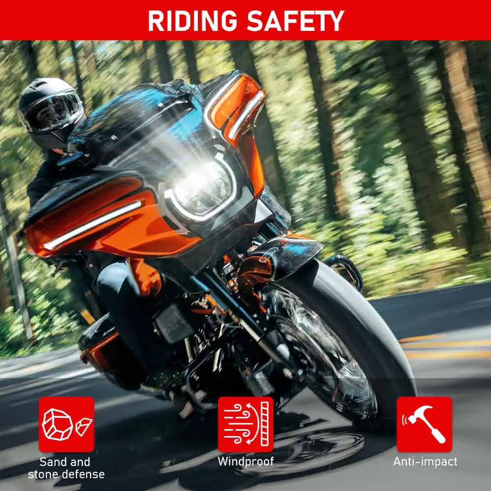 منحرف الرياح للزجاج الأمامي مقاس 10 بوصات مناسب لدراجة Harley Street Glide FLHX/I CVO FLHXSE 2023 2024-Lay #6