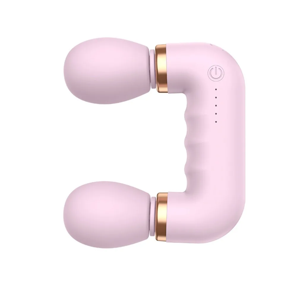 Portable Fascial Muscle Massager USB Rechargeable Quiet Muscle Relaxation Massager Double Head Vibration Massager