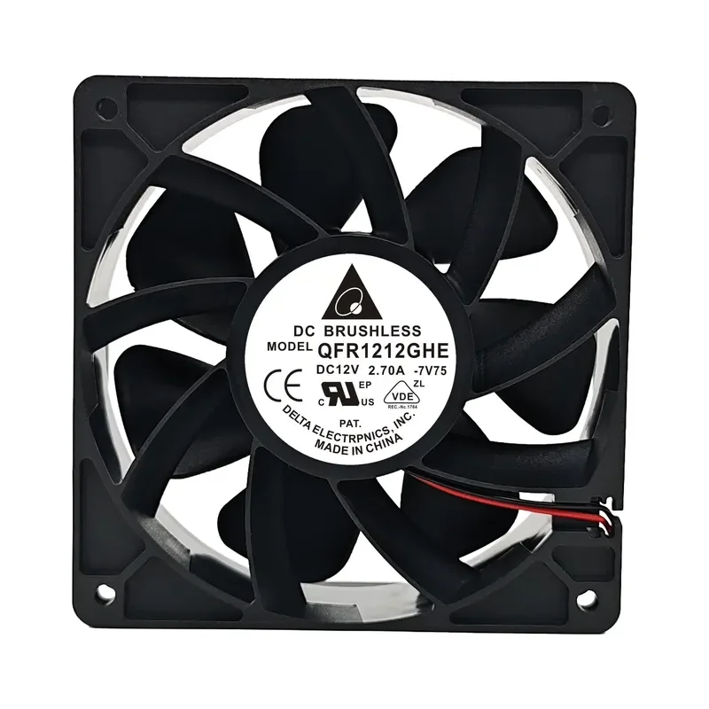 Delta QFR1212GHE for adjustable speed 12 cm DC brushless motor cabinet modified high-performance cooling fan 12 V