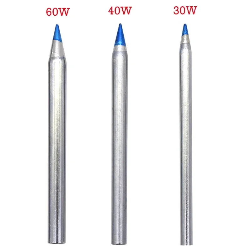 30W/40W/60W Universal Blue Pointed Welding Tips Lead-Free Pointed Electric Welding Head External Hot Soldering Iron Welding Tool