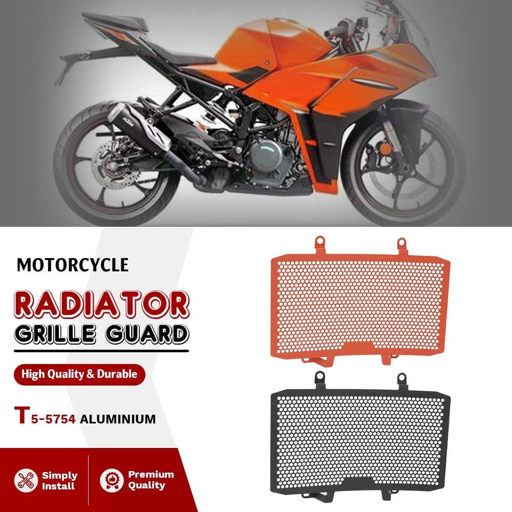 

2022 2023 2024 2025 For RC 390 RC390 NEW Motorcycle Accessories Radiator Guard Protection Cooler Grill Cover Protector Fuel Tank