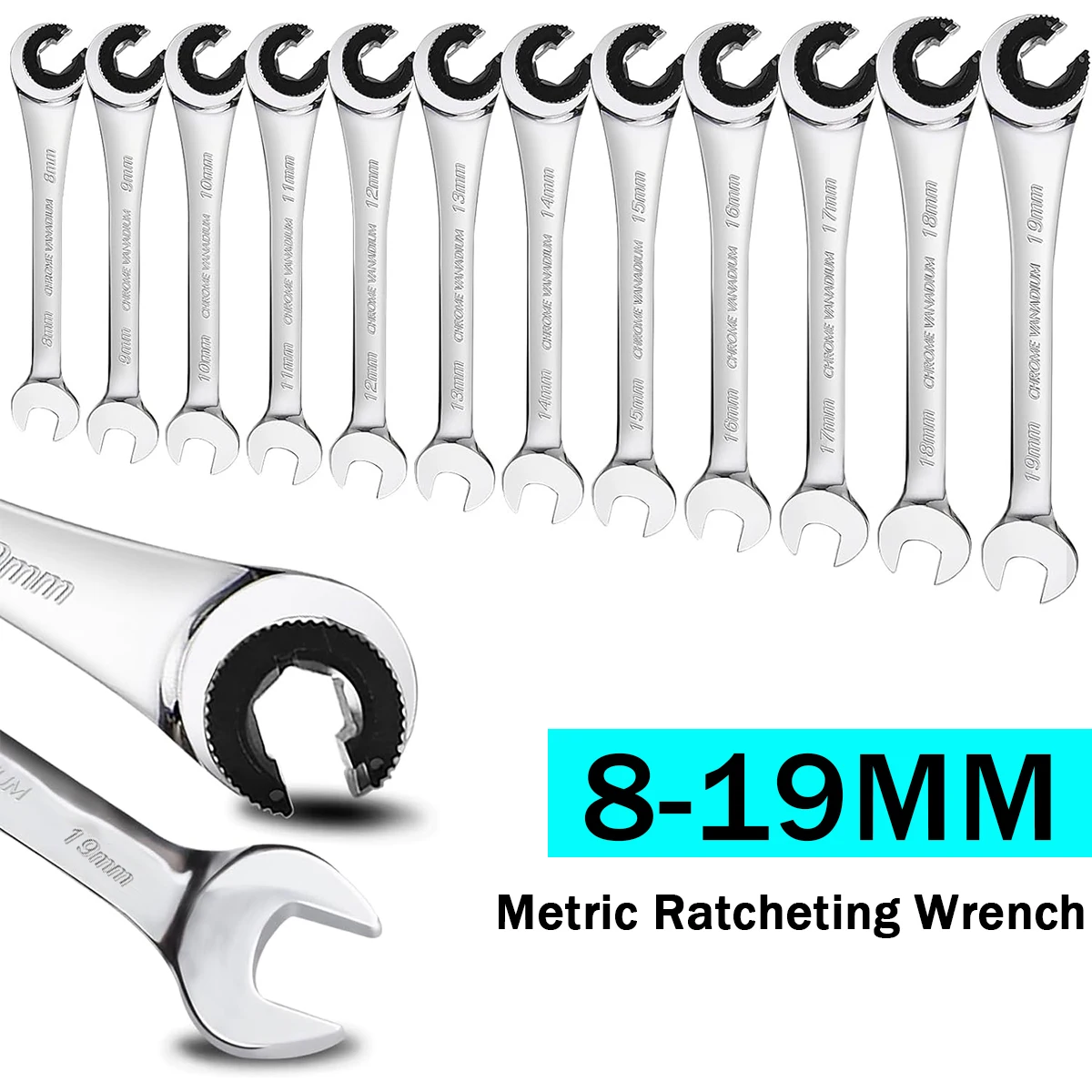 

Ключ с храповым механизмом, высококлассный автоматический ключ с храповым механизмом, 72 скорости, разные размеры, для дома