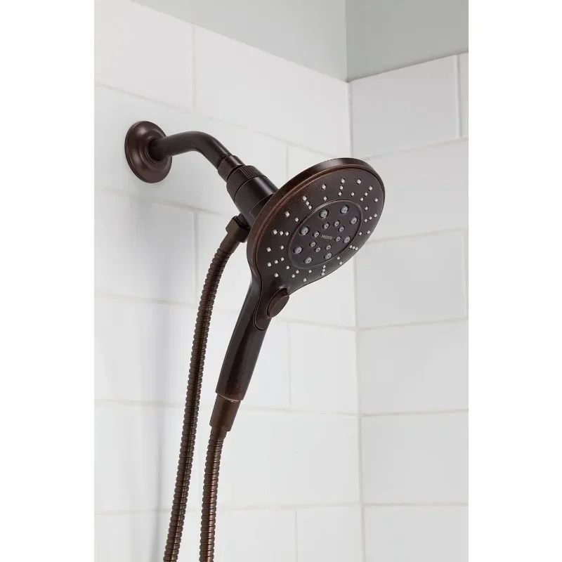 Engage Magnetix Oil Rubbed Bronze Six-Function 5.5-Inch Handheld Showerhead with Magnetic Docking System