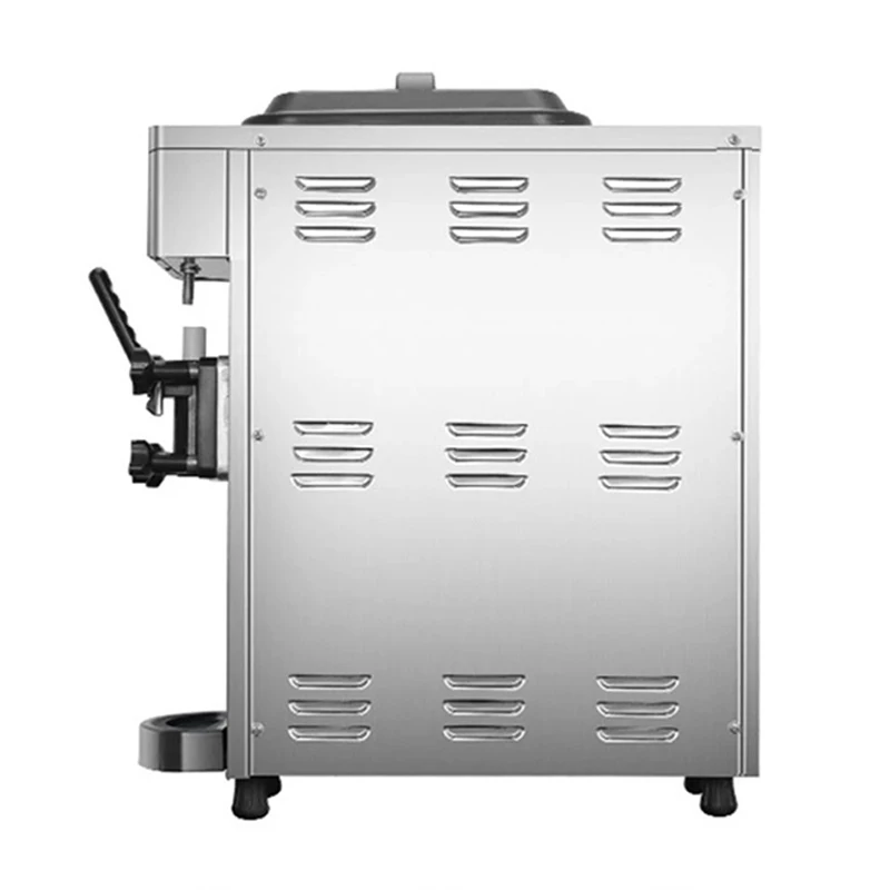 ماكينة صنع الآيس كريم بنكهة واحدة آلة آيس كريم ناعمة من الفولاذ المقاوم للصدأ 110 فولت 220 فولت